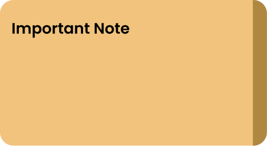 Important Note panel highlighted in yellow on a documentation screen